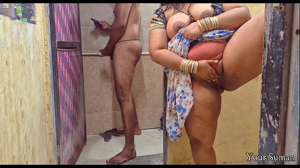 POV Indian Stepmom caught in bathroom and having horny feeling in the pussy